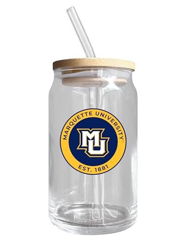 R and R Imports Marquette Golden Eagles NCAA 12 oz Can Glass Single
