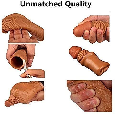 Soft Silicone Stretchy 9 inch Penis Extension Sleeve - Image 6