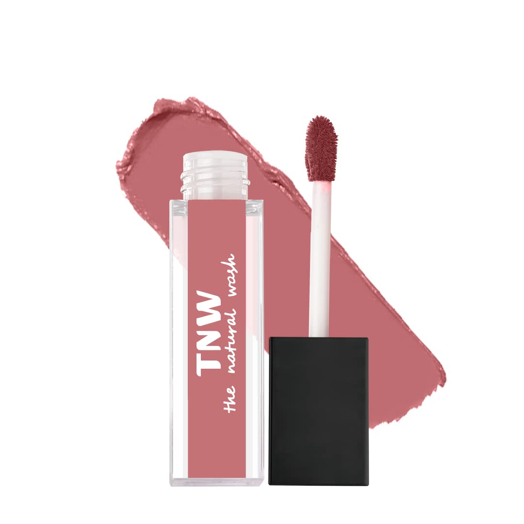 TNW-The Natural Wash Pinktastic Matte Velvet Longstay Liquid Lipstick | Natural Oils & Hyaluronic Extract | Transferproof, Smudgeproof & Pocket Friendly | Liquid Lipstick for Women-image-4