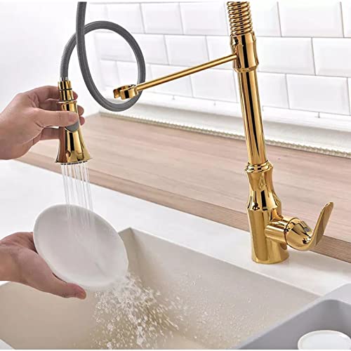 Mitigeur de cuisine double fonction douchette extractible laiton ORB