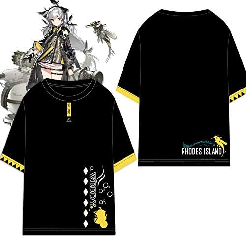Amazon アークナイツ 明日方舟 ウィーディ テーマ Tシャツ 夏 カジュアル 男女兼用 コスプレ 同人 グッズ Arknights 衣装 服 メンズ プレゼント 黒 アニメ コスチューム Arkt57 コスプレ 仮装 通販