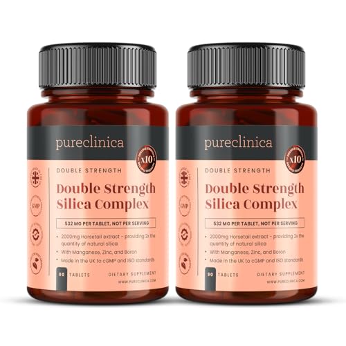 Double Strength Silica Complex – 6 Month Supply! (2000mg Horsetail Extract x 180 Tablets)