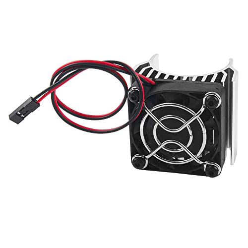 Vgoohobby Aluminum Alloy Rc Motor Heatsink With 5V Cooling Fan For 550 540 Size Electric Motor Heatsink Compatible With Traxxas Tamiya Redcat Hpi Wltoys Hsp Losi Rc 1/10 Car Truck Crawler (Silver) #TOP1