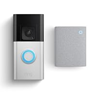 Ring Battery Video Doorbell Plus + Chime (3rd Gen) | DIY Wireless Video Doorbell Camera with 1536p HD Video, Head-To-Toe View, Quick Release Battery Pack | Easy to install (5min)