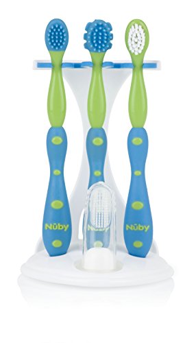 Nuby 4 Stage Oral Care Set System (Colors May Vary)