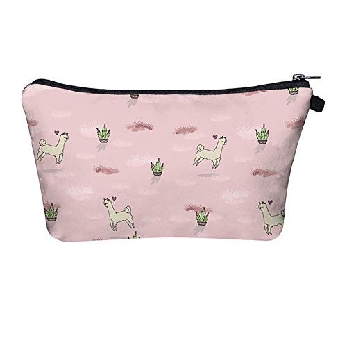 Preisvergleich Produktbild Ronege Kosmetiktasche, niedliche Alpaka-Serie, große Aufbewahrungstasche, geeignet für den Einsatz als Kulturbeutel / Schreibwarentasche / Aufbewahrungstasche (18 × 22 × 13,5 cm)