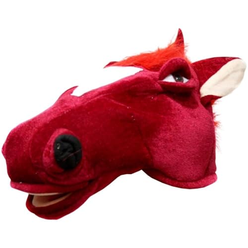 Brxmpn Masque De Tête De Cheval Fantaisie, Masque Animalier, du Nouvel an 2026, Accessoire De Déguisement pour Halloween, Carnaval Fêtes Costumées