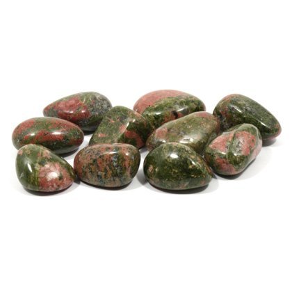 CrystalAge Unakite Tumble Stones (20-25mm) - Pack 0f 10
