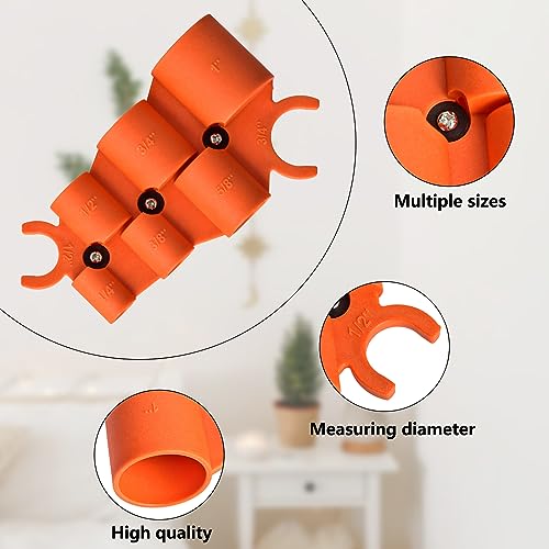 Accencyc AEDGPDT03 1/4 Inch To 1 Depth Gauge And Pipe Deburring Tool Kit 2 Pack Inner-Outer Reamer Pipe Tubing Chamfer Tool Copper Reamer thumb #2
