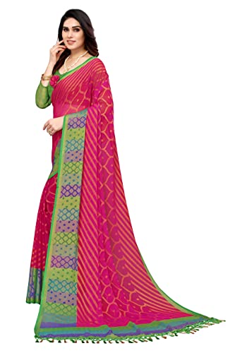 Image of Bee M Pee Designer Banarasi Chiffon Sarees for Women