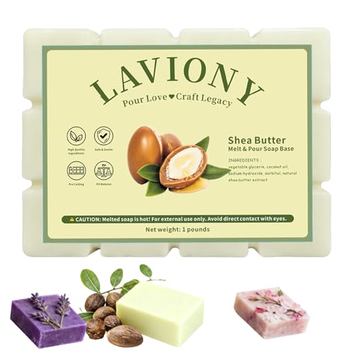 LAVIONY Soap Base - Moisturizing Melt Pour Soap Base for Crafting Soap...
