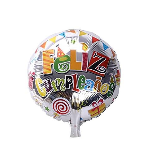 PRETYZOOM Feliz Cumpleanos ballonger spanska grattis på födelsedagen aluminiumfolie ballonger helium flytande mylar för mexikansk fiesta födelsedagsfest tillbehör
