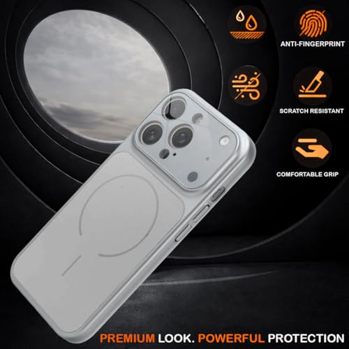 Image of SHINESTAR Premium Luxury Case Compatible with iPhone 12 Pro Max | Protective Back Cover with Camera Lens Safety | Wireless Charging Support | Slim Fit Durable Design | Enhanced Grip Protection Silver