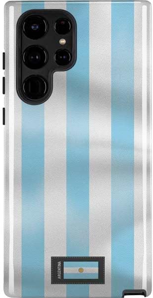 Skinit Pro Phone Case Compatible with Galaxy S22 Ultra - Peru Soccer Flag Design