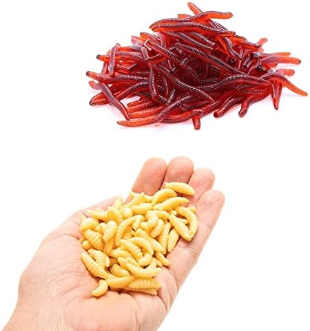 Kit 200 Iscas Artificiais em Silicone Soft para Pesca de Tilápia ...