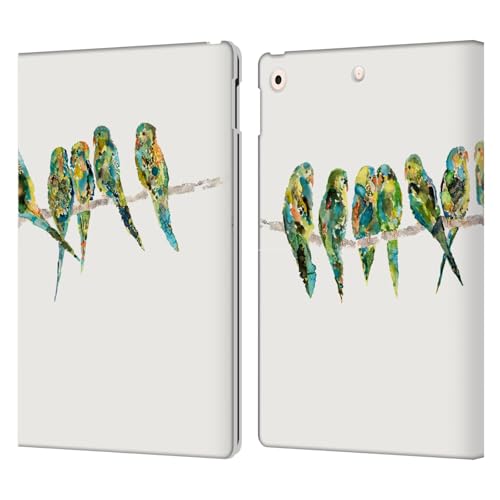 Étui iPad 10.2 Cuir Wyanne au design artistique Perche Oiseaux avec rabat support