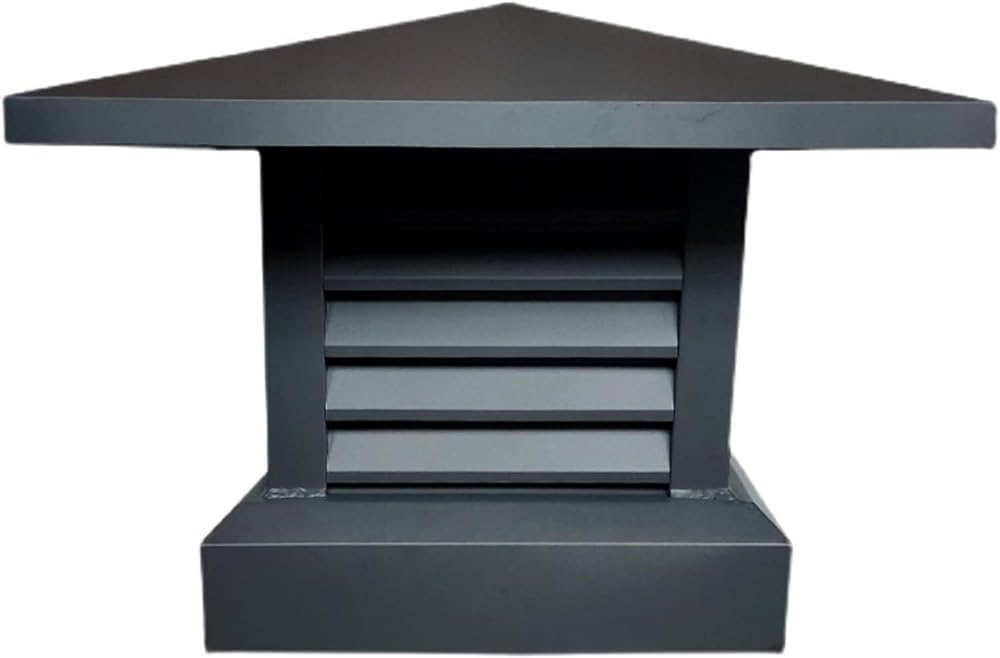 Zanotva Aluminum Alloy Chimney Cowl Cap Tool, Roof Vents Louver Hood Vent Cowl Pipe Rain Cover Protector Cap Ending Roof Cowl Ventilation Cap (Size : 35x35cm)