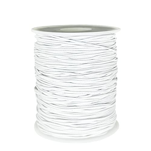 Elastic Thread Bead Cord Elastic Band Jewellery Making Cord Rubber Cord Rainbow Colour Stretch Cord Craft Cord Beads Cord For Diy Jewellery (White) #TOP2
