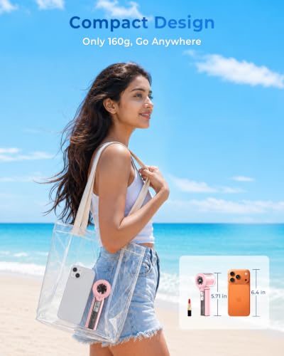Image of Eopora Mini Mist Fan, Portable Rechargeable Hand Fan, 8-12H Runtime