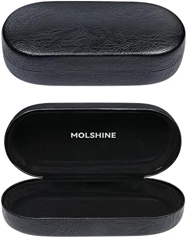 molshine Hard Shell Sunglasses Case, Classic Large Glasses Case for Women Men, Sunglass Eyeglasses