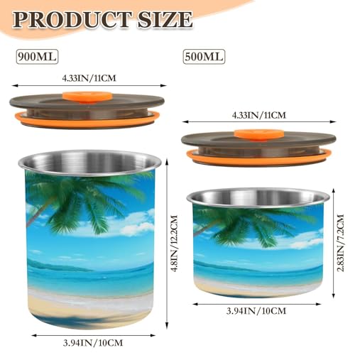 Contenedor hermético de acero inoxidable para café 30oz miniatura 2