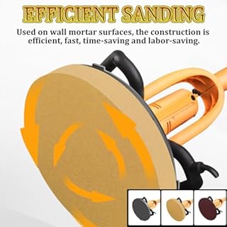 DOZPAL Lisciatrice per superfici di pareti in Cemento, frattazzo Elettrico per Malta cementizia per intonaco 2880w con Asta telescopica Staccabile da 60-180 cm e Luce a LED