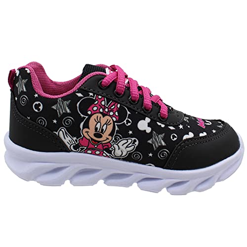 Tênis Infantil Led Meninas Feminino Kid Star Minnie Luzinha