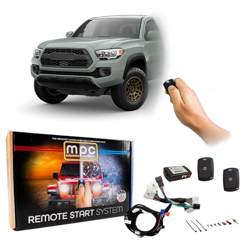 MPC Remote Start Kit Compatible with Toyota Tacoma 2020-2023 || 1-Button Long Range Remotes || Push to Start Ignition Only || T-Harness || USA Tech Support