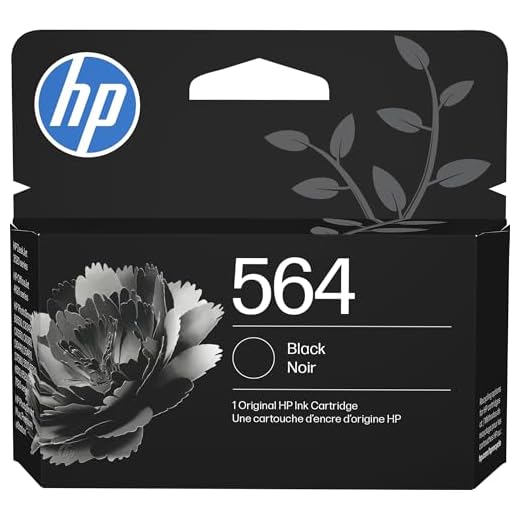 HP 564 Black Ink Cartridge | Works with DeskJet 3500; OfficeJet 4620; PhotoSmart B8550, C6300, D5400, D7560, 5510, 5520, 6510, 6520, 7510, 7520, Plus, Premium, eStation Series | CB316WN
