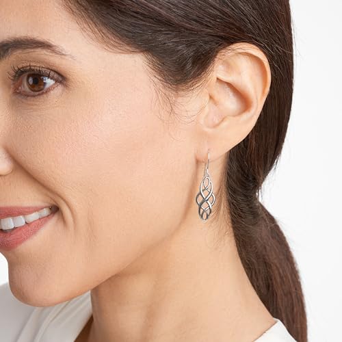 Amazon Essentials Dangle Earrings, Celtic Knot Design4