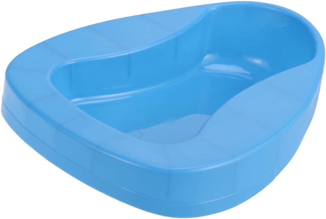 2pcs Thickened Bed Pan for Elderly Care Special Needs Bedpan Toilet Bowl Stool for Men Women Plastic Urine Pots