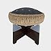 SUPVOX Adjustable Wooden Tongue Drum Stand with Silicone Anti-Slip Pad, Handpan Holder for Steel Drum Display and Performance, 13.97 X 13.97 X 6.49 Inches