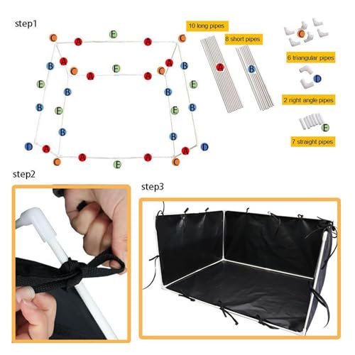 Support de tapis éducatif pour chien, bac de propreté à bords hauts - 8