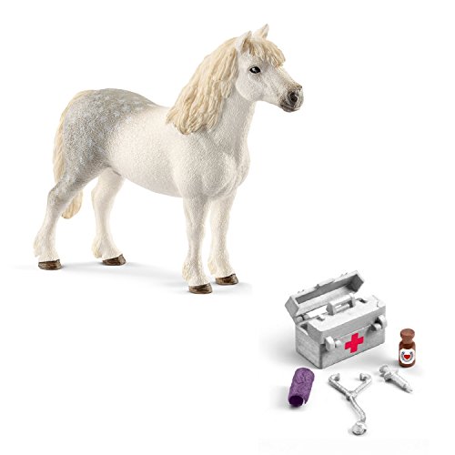 Preisvergleich Produktbild Horseclub Schleich 13871 Welsh Pony Hengst + 42364 Stallapotheke