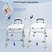 Heavy Duty Bath and Shower Bench with Adjustable Height and Reversible backrest - Handicap Shower Chair for Elderly and Disabled, Sliding Shower Chair, Bathtub Chair for Inside tub