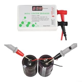 HOHOVYVY Déchargeur de condensateur numérique 10-1000 V Appareil de mesure haute tension pour test de tension avec écran LCD et décharge rapide (bleu)