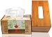 Pandpal One Size Fits All Tissue Box Cover for Kleenex, Preference, Envision, Angelsoft and more, Fit Rectangular Paper Boxes, Office Kitchen Bath Living, Adjustable Bamboo Wooden Holder Dispenser