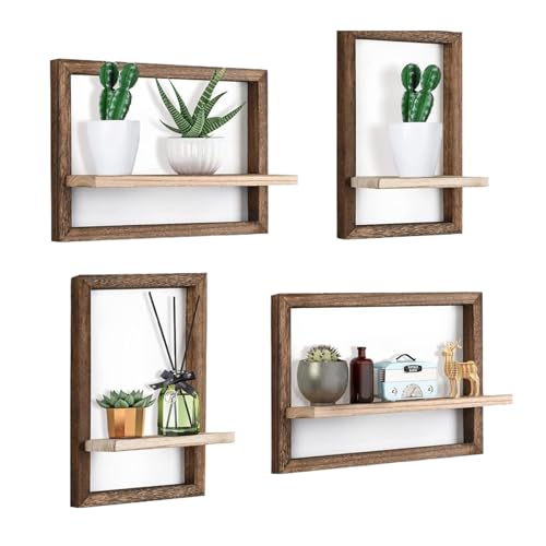 Qzdtue Estante cuadrado de pared, almacenamiento de pared de cubo, estantes de decoración del hogar, estante de exhibición de pared, juego de estantes flotantes, almacenamiento de pared elegante