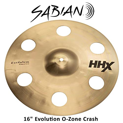 Sabian 16" Hhx Evolution O-Zone Crash, Brilliant Finish #TOP1