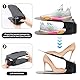 talifoca 10 Stück Einstellbare Schuhregale rutschfest Schuhhalter 3 Höhenverstellbar PP Doppelschicht Schuhstapler Set