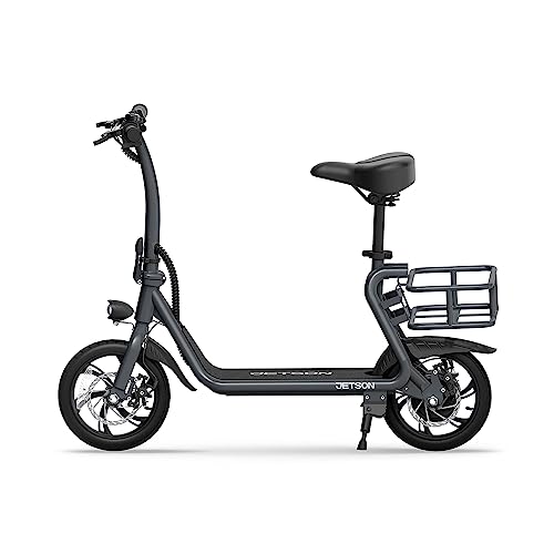 image for Jetson Ryder Pro Electric Scooter – Includes Rear Basket, Collapsibl