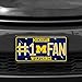 Rico Industries NCAA Michigan Wolverines #1 Fan Metal License Plate Tag