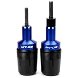ZYAKOMO Compatible with 2025 MT09 2024 MT-09 2023 MT 09 2022 MT09 SP 2021 TRACER 9 GT FZ09 CNC Motorcycle Frame Sliders Crash Protector Pad Falling Protection (Blue)