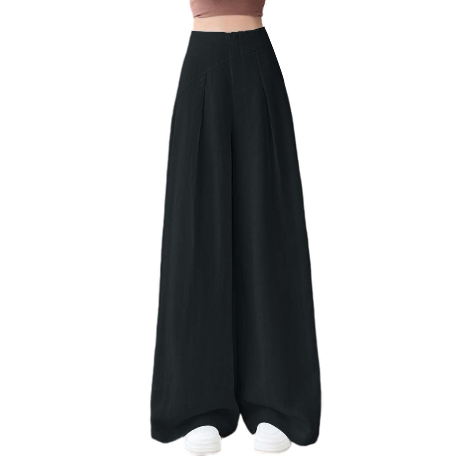Pantalones Mujer Pantalon Lino Pantalón Verano Trousers Transpirable Frescos Ropa Ajustable Largos Tallas Grandes Casual Elegante De