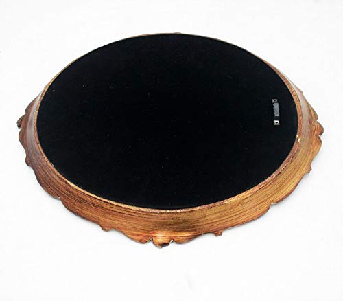 Funerom 12.8 X 14.3 Inch Vintage Decorative Wall Mirror, Hanging Mirrors For Bedroom Living-Room Dresser Decor, Oval (Antique Gold) #TOP5