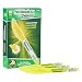 Ticonderoga Emphasis Fluorescent Highlighters, Pocket Style with Clip, Chisel Tip, Yellow, One Dozen (48000)