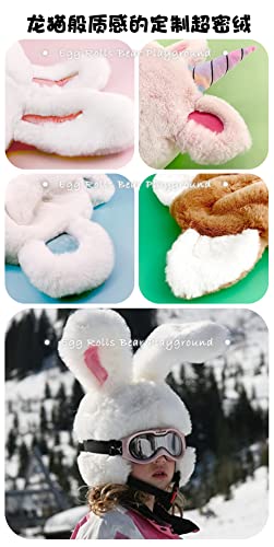 Ski Helmet Decorations Children's Ski Helmet Decorations Helmet Sets For Men And Women Ski Helmet Covers For Kids Ski Helmet Cover Skiing Helmet (Polar Bear) #TOP7