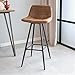 Kenton stołek barowy przemysłowy brązowy