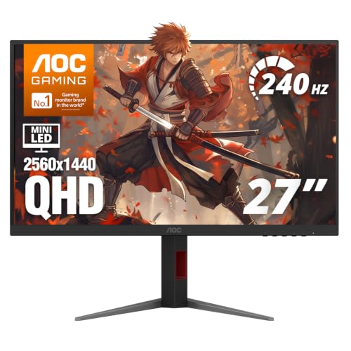 Amazon.co.jp: AOC 27インチゲーミングモニター QHD 240Hz Mini-LED