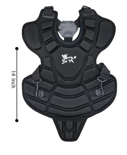 Jadekylin 14\" Baseball Catcher Gear Youth age 9 to 12 (Black)